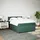 vidaXL Boxspringbett 140 x 200 cm Dunkelgrün