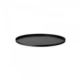 BLOMUS Tablett Peasy Ø 38 cm Edelstahl Schwarz L (Large)
