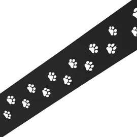 zaun|zu® Sichtschutzstreifen PREMIUM Dekor Tapsi 255 x 15 cm Schwarz