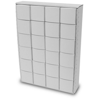 itenga Adventskalender zum Füllen Würfel 6,5cm - weiß zum Selber Befüllen