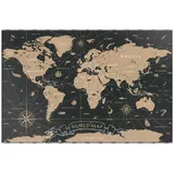 ALLboards Magnettafel 90,0 x 60,0 cm Weltkarte