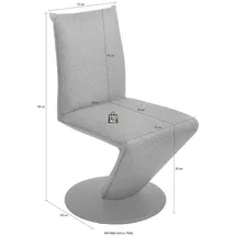 K+W Komfort & Wohnen Drehstuhl Drive Polyester gelb