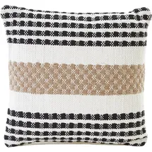 Andiamo Kissen Malena D380 Schwarz-Weiß-Beige 40 cm x 40 cm