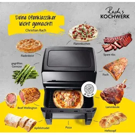 rachs kochwerk Heißluft-Fritteuse Vario-Doppelkammer schwarz