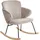 Beliani Schaukelsessel VIKEN Polyester 66 x 87 x 74 cm Taupe