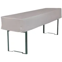 TexDeko Biertischhusse Premium Grau 220 x 50 x 30 cm