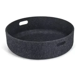 MiaCara - Cesto Spielzeugkorb, Ø 46 x 12 cm, schwarz