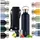 Thermosflasche 1L doppelwandige Trinkflasche Edelstahl 1L Isolierflasche 1L frei Edelstahl Trinkflasche 1L Teeflasche Trinkflasche Sportflasche 1000ml Dark Ocean Blue