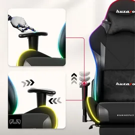 huzaro Force 5.7 RGB Gaming-Stuhl Schwarz