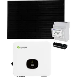 Growatt 9kWp Glas 0% MwSt §12 III UstG Glas PV-Anlage ohne Speicher mit Growatt ...