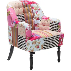 Sessel MANDAL Stoff Rosa