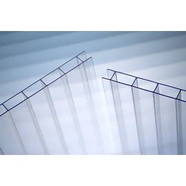 Gutta Polycarbonat Doppelstegplatte 250 x 98 cm 16 mm klar