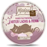 MjAMjAM Purer Filetgenuss Lachs und Huhn 16 x 80 g