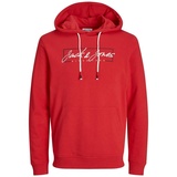 Jack & Jones PlusSize Hoodie »JJZURI SWEAT HOOD PLS«, Gr. 5XL, true red, , 53248004-5XL