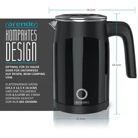 Arendo Single schwarz