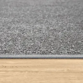 Paco Home Teppich Für Wohnzimmer Einfarbig Kurzflor Schlicht Und Modern, In Dunkel grau cm