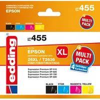 Edding Tintenpatrone EDD-455 Multipack Epson 26 XL