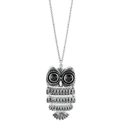 Elli Halskette Eule Tier Natur Kristalle 925 Silber 70 Damen 