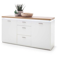 MCA Furniture Sideboard Cali - Weiß Wotan Eiche