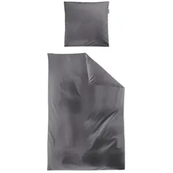 Irisette Bettwäsche Lotus 135 x 200 cm Lyocell Grau