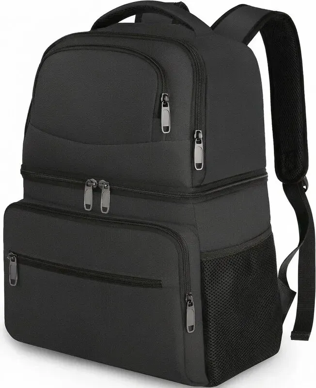 【Summer Cooler Bag】Kühlrucksack, 26 Dosen isolierter Lunch-Rucksack für Damen und Herren, auslaufsichere Doppelschicht Lunch-Kühltasche leicht weicher Lunch-Rucksack mit Kühlfach, Strand Camping Wandern Bier Geschenke