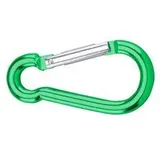 Dörner + Helmer 4815714 Karabinerhaken Aluminium grün eloxiert 60 mm 20 St.