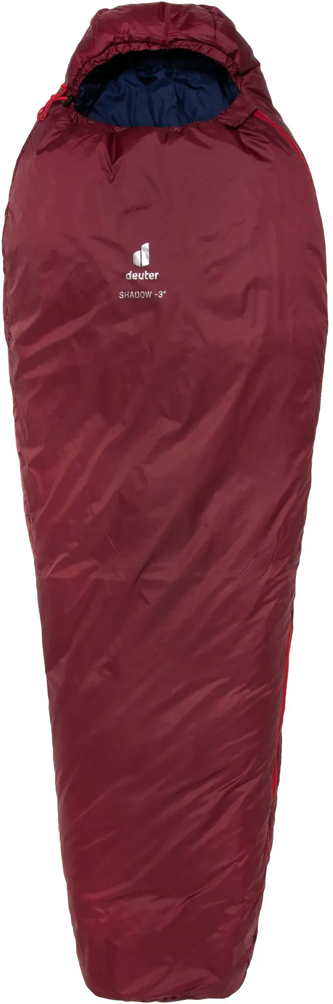 Deuter Shadow -3 Kunstfaserschlafsack in maron-navy, Größe Einheitsgröße - rot