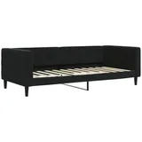 vidaXL Tagesbett Schwarz 90x200 cm Samt