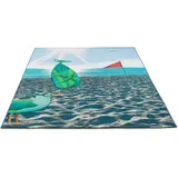 Sansibar »Rantum Beach SA-021« rechteckig 5 mm Höhe Flachgewebe, modernes Design, Strand & Surfboard, Outdoor geeignet