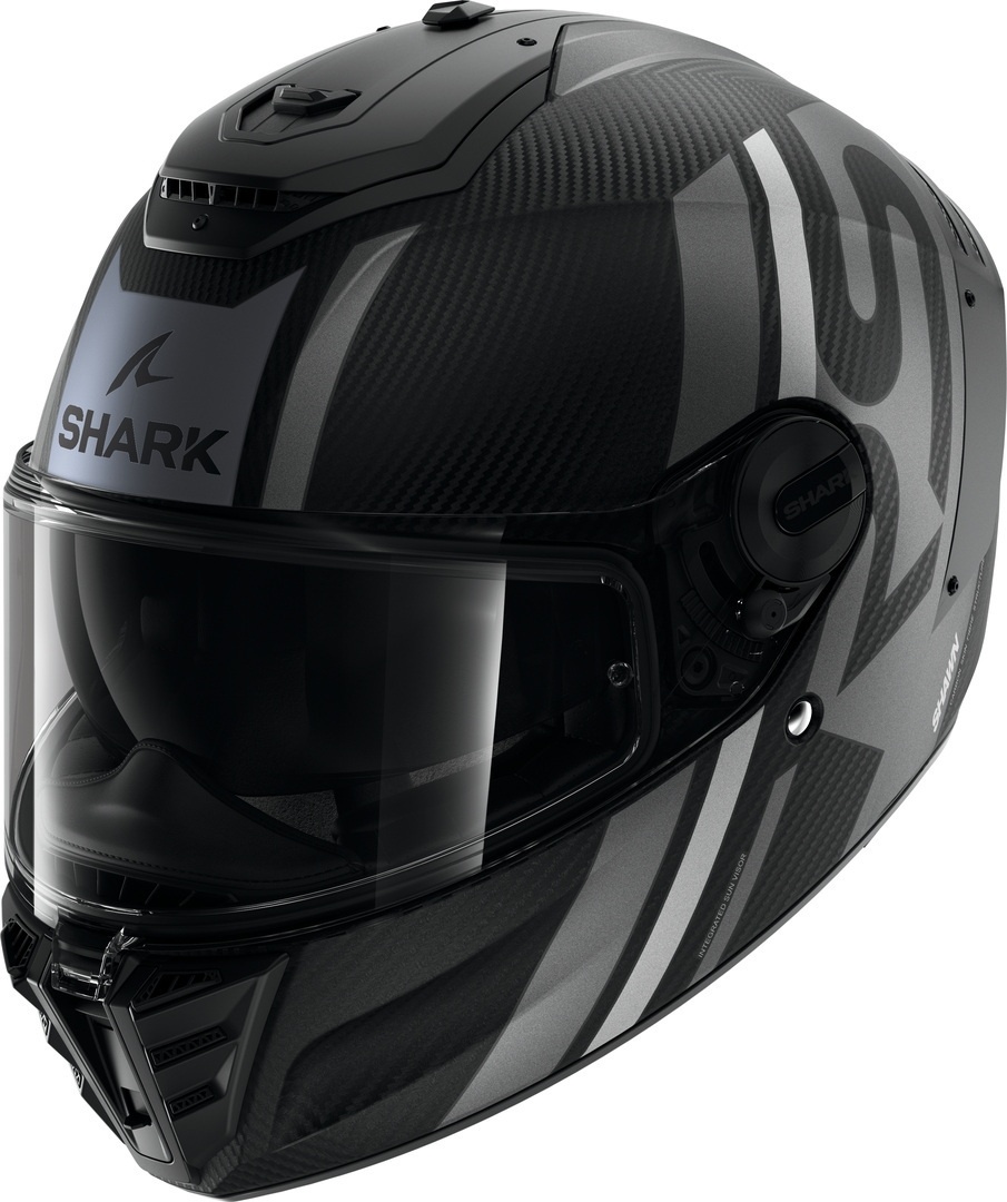 Shark Spartan RS Shawn Carbon Helm, zwart-grijs, 2XL