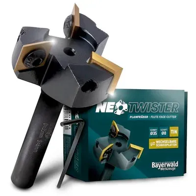 1x  NeoTwister Planfräser Ø 35 mm | Bayerwald NeoTwister Wendeplatten Planfräser
