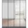Rauch Reflect, mit Spiegelfront, inkl. praktischer Inneneinteilung grau metallic, Schwarz, 181x210x54cm