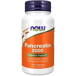 Now Foods Pancreatin 2000 - Digestive Support (100 Kapseln)