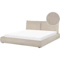 Wasserbett Cord taupe 180 x 200 cm VINAY