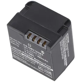 AccuCell Akku passend für Garmin VIRB XE Akku 010-12256-01, 361-00080-00, GMICP902624