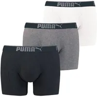 Puma Premium Sueded Cotton Boxershorts white/grey/black S 3er Pack
