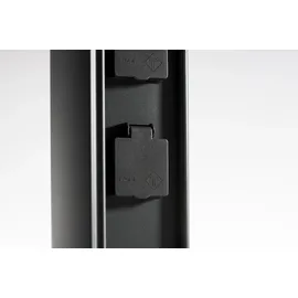 CMD Steckdosensäule 2-fach 40 cm Anthrazit