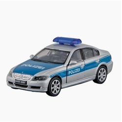 goki Spielzeug-Polizei Polizei BMW, (1-tlg), mit Rückzugmotor hervorragend zu greifen blau|weiß