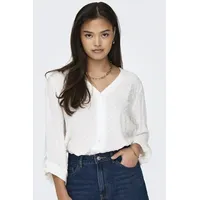 Jdy Diana Life 7/8 Dobby Camiseta WVN Noos, Blanco,