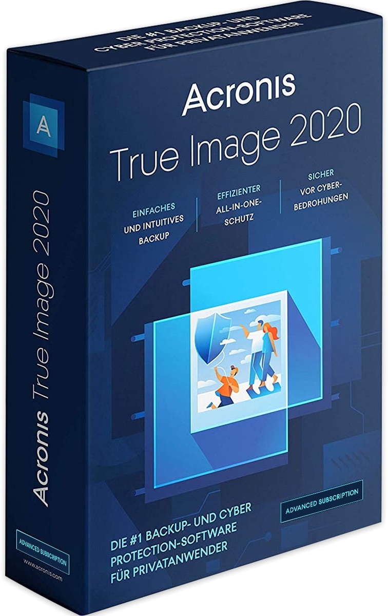 Acronis True Image 2020 Advanced, PC/MAC, 1 jaar abonnement, 250 GB cloud, download