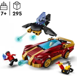 LEGO Marvel Iron Man Auto und Black Panther vs. Red Hulk - Superhelden Spielzeug mit 3 Minifiguren - Inkl. Flugzeug mit Shootern und Dum-E Figur - Geschenkidee für Jungen und Mädchen ab 7 Jahren 76310