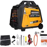 Inverter Stromgenerator 3500w Lpg/benzin Elektrostart 4 Takt Mit Usb Und 230v Steckdosen Gas Stromerzeuger Generator Digitaler Leise Leicht Als Notstromaggregat Für Camping Reise Garage Maxpeedingrods