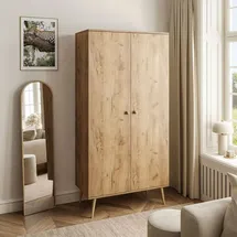 lookway Kleiderschrank HARMONY 100 x 202 x 52 cm Braun