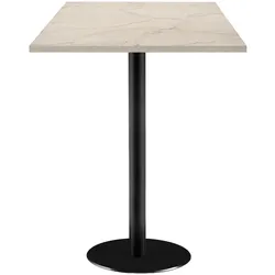 Restootab Stehtisch 60x60cm - Modell Rome marmor yule