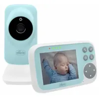 Chicco Video-Babyphone-Start, mit 3,2"-Farbbildschirm, 200 m Reichweite, Infrarot-Nachtsicht, Smart-Eco-Modus-Funktion, wiederaufladbare Batterie