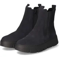 Gabor Damen Chelsea Boots/ Stiefeletten Blau Rauleder Größe: 39 - Blau