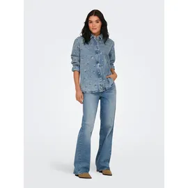 Only Jeansbluse ONLVERA Blau XS