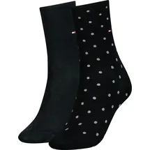 Tommy Hilfiger TH WOMEN SOCK DOT 2P 2 Paare Schwarz 39-42