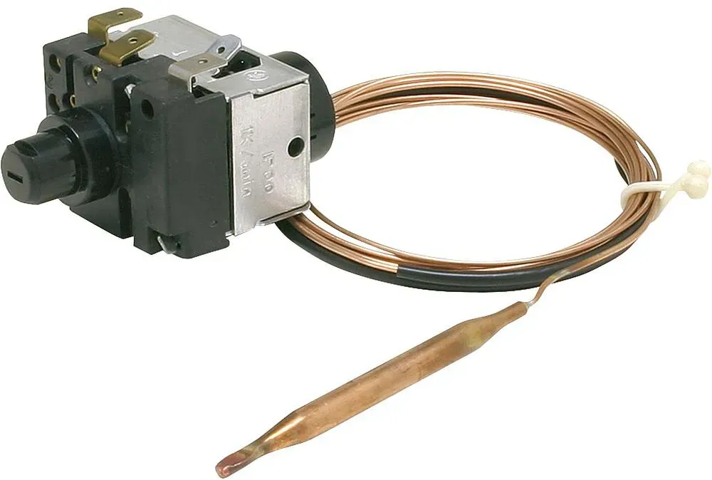 Sicherheitstemperaturbegrenzer zum Einbau JUMO STB 602031/80, fest eingestellt auf 100 °C