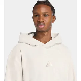 adidas Kapuzensweatshirt ADIDAS SPORTSWEAR "ALL SZN LUXE HOODIE", Herren, Gr. M, grau (wonder aluminium), Obermaterial: 100% Polyester, angesetztes Bündchen, Sweatshirts